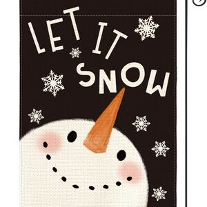NWT! Snowman Garden Flag